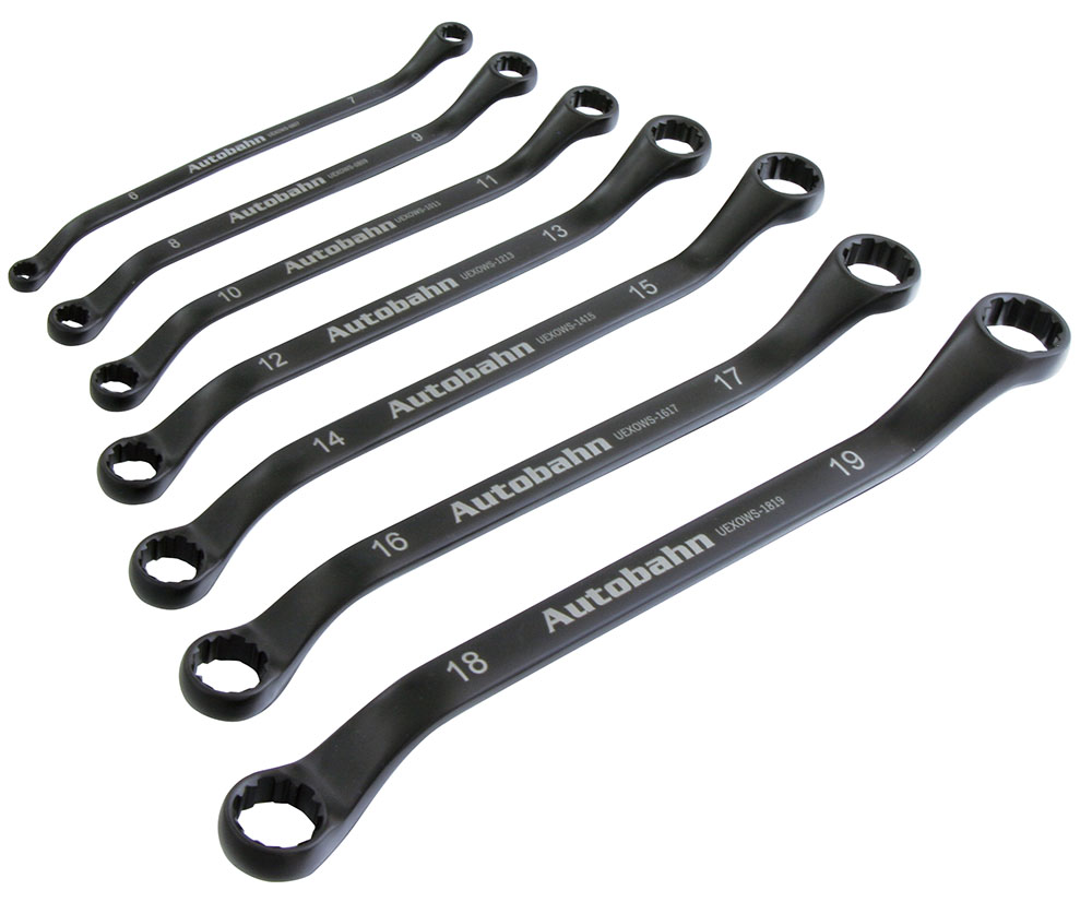  7PC. ユニバーサルエキストラクターオフセットメガネレンチセット